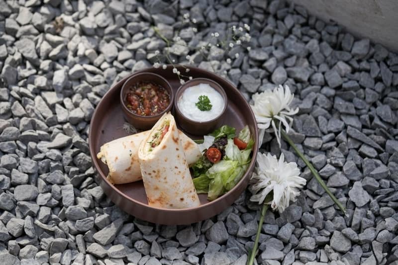 Avocado breakfast egg burrito