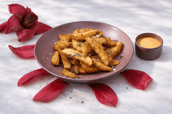 Cajun spiced potato wedges