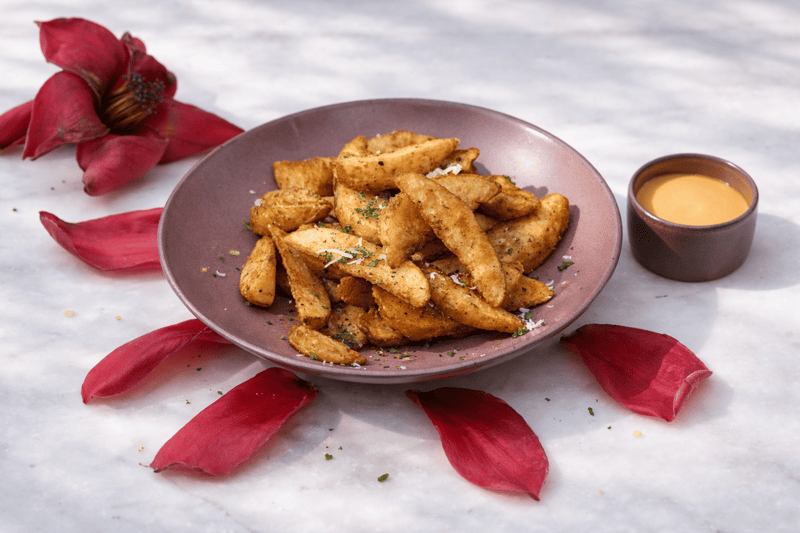 Cajun spiced potato wedges