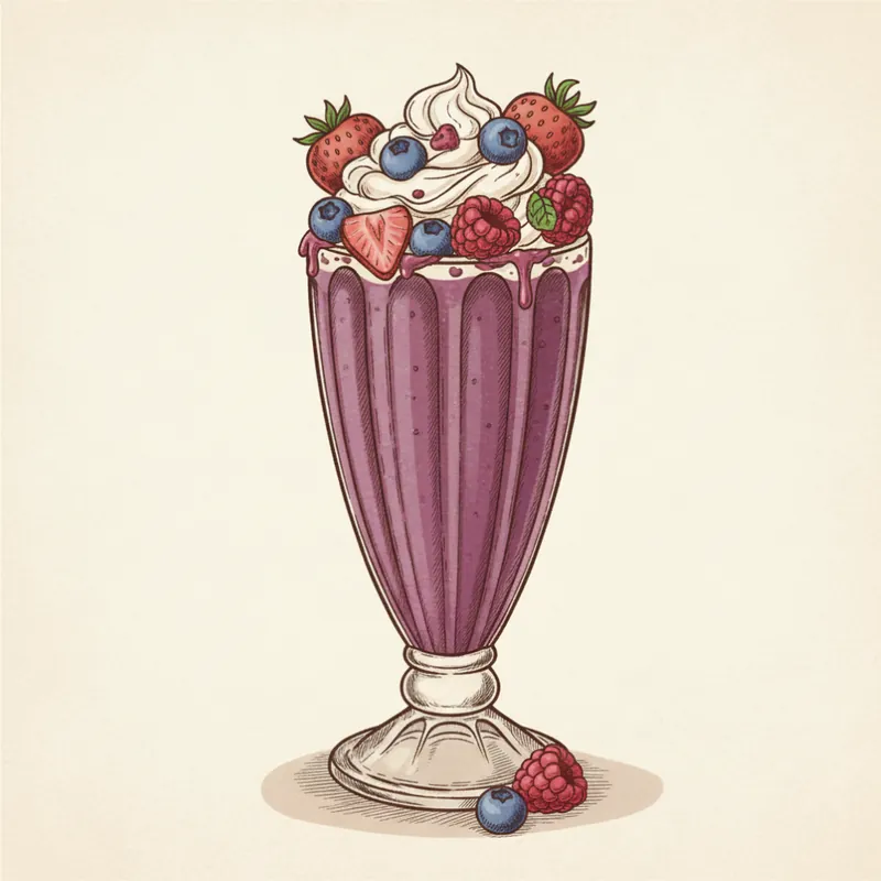 Mix Berry Milkshake